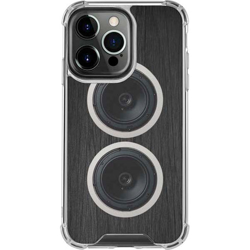 Boom Box Speakers iPhone 14 Pro Clear Case